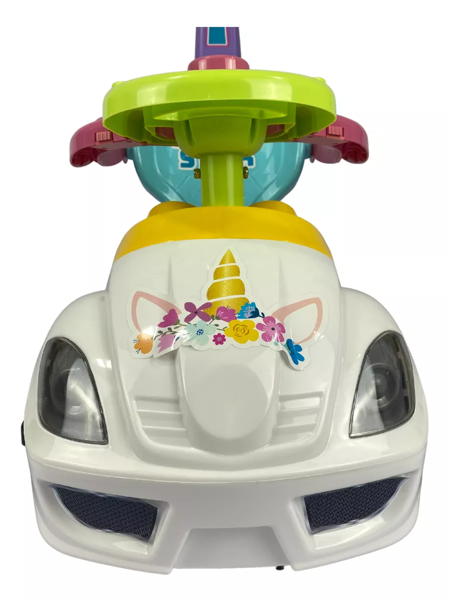 Carrinho De Bebê Triciclo Infantil Unicórnio Branco Proteção