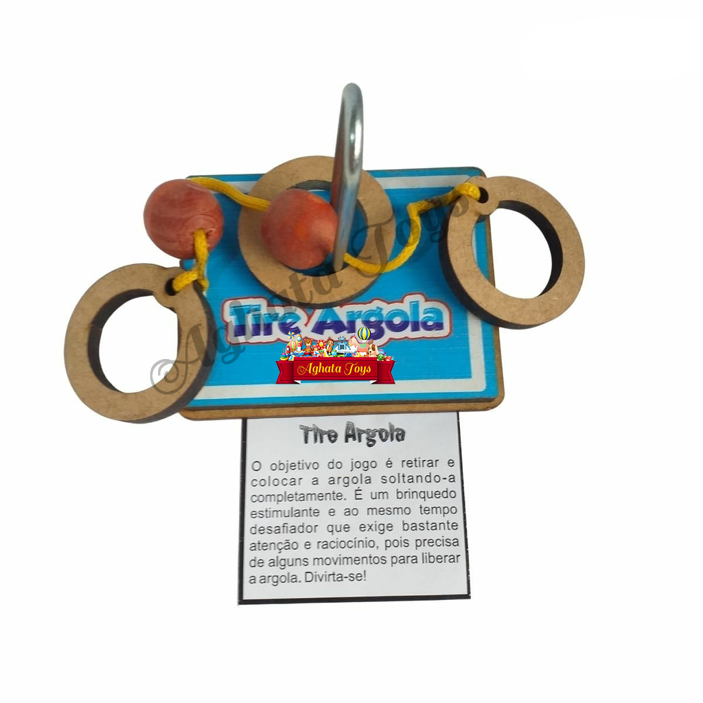 Desafio Raciocínio Lógico Tire A Argola Jogo Educativo