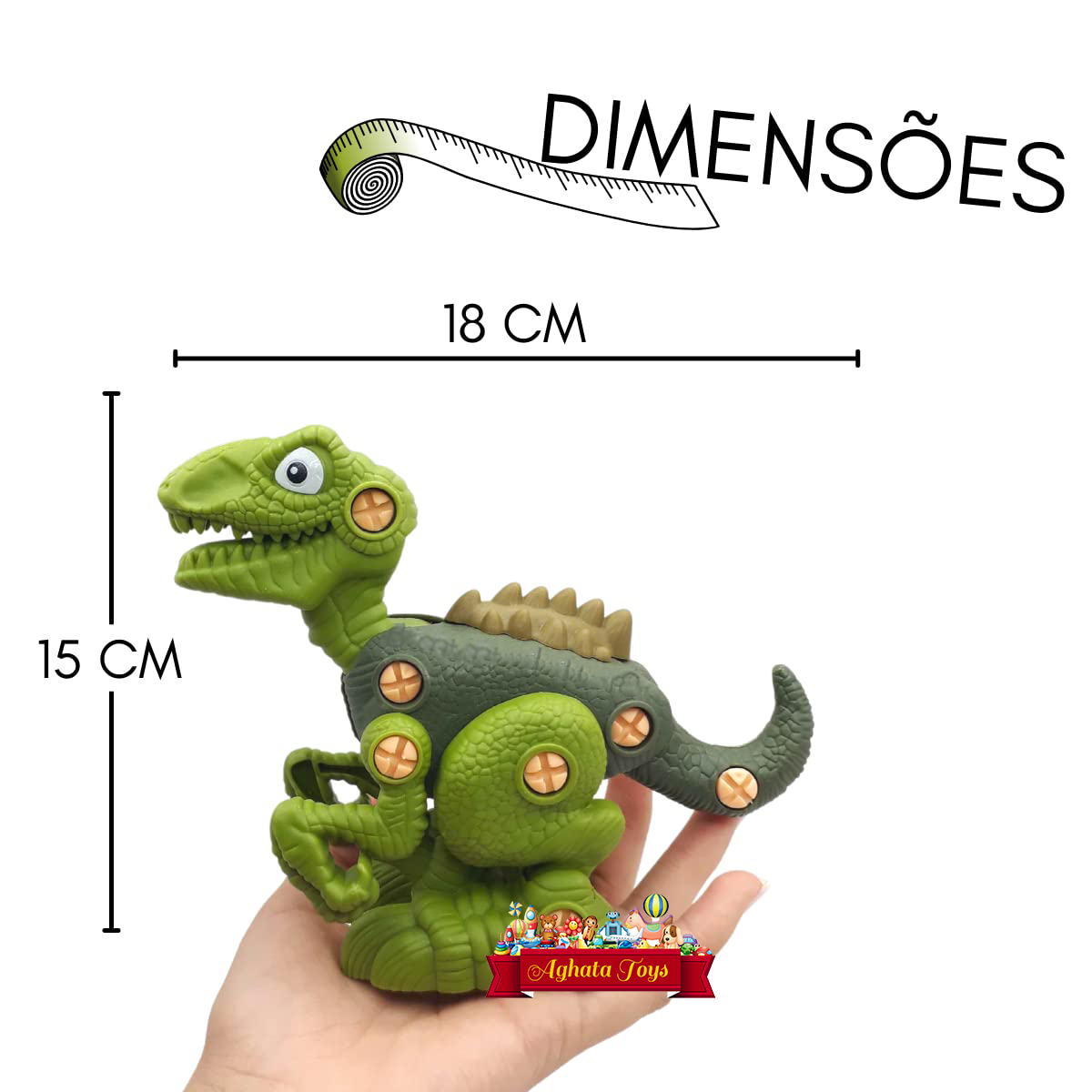 Dino Para Montar T-rex Com 29 Peças
