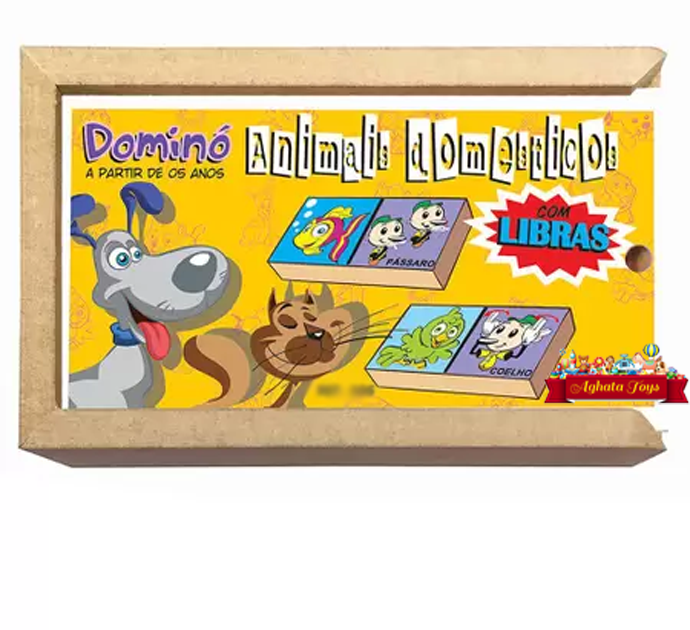 Dominó Animais Domésticos Libras