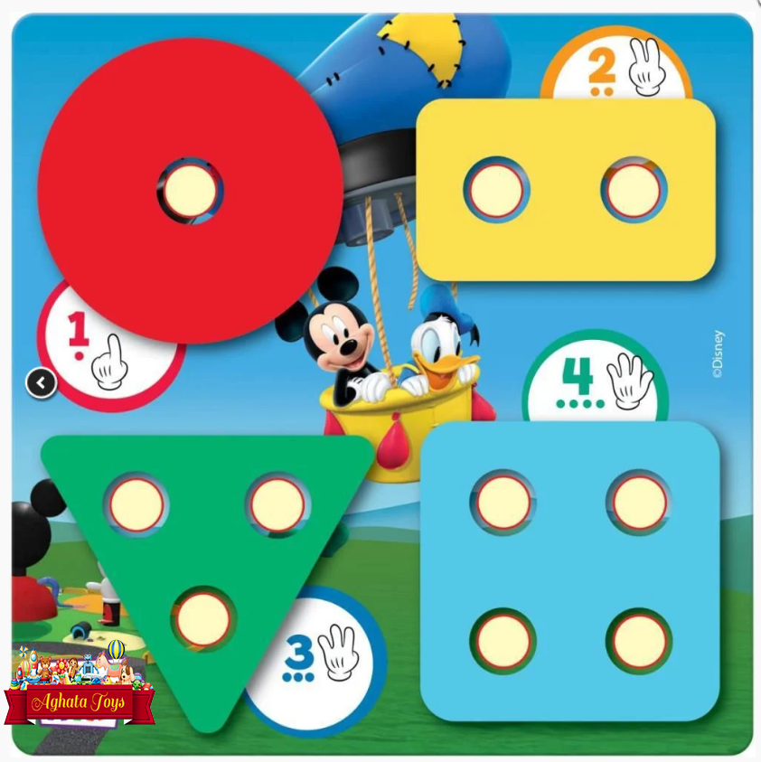Encaixe divertido Disney Formas e cores Mickey