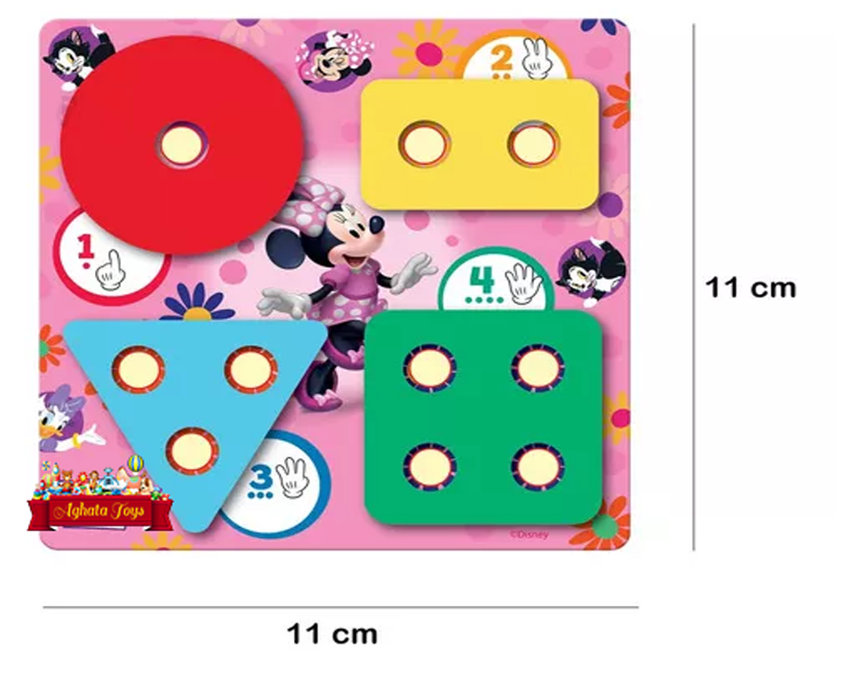 Encaixe Divertido Disney Formas E Cores Minnie