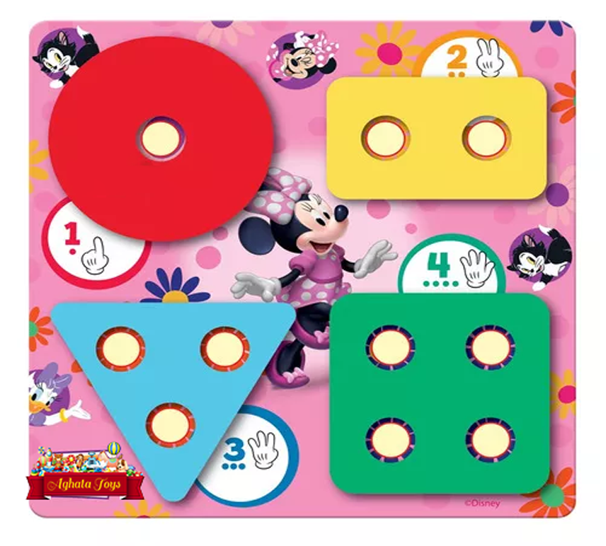 Encaixe Divertido Disney Formas E Cores Minnie