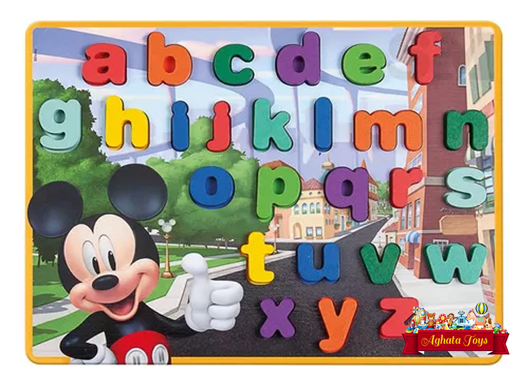 Encaixe divertido Disney Letras Minúsculas Mickey