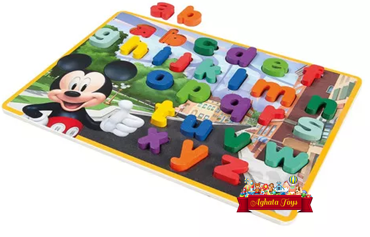 Encaixe divertido Disney Letras Minúsculas Mickey