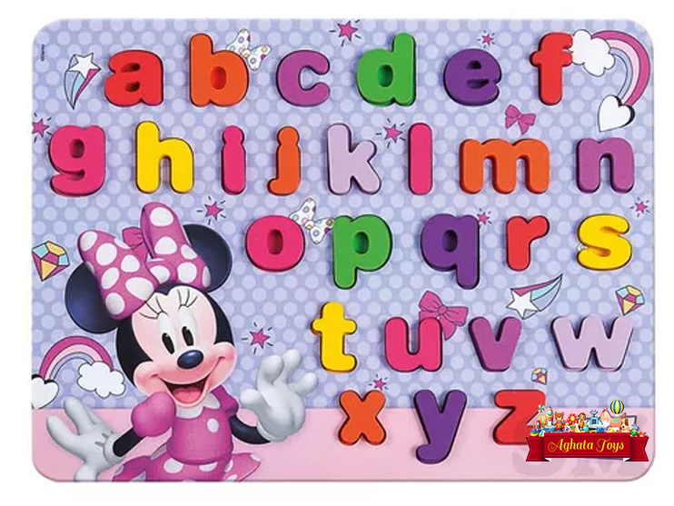 Encaixe Divertido Disney Letras Minúsculas Minnie