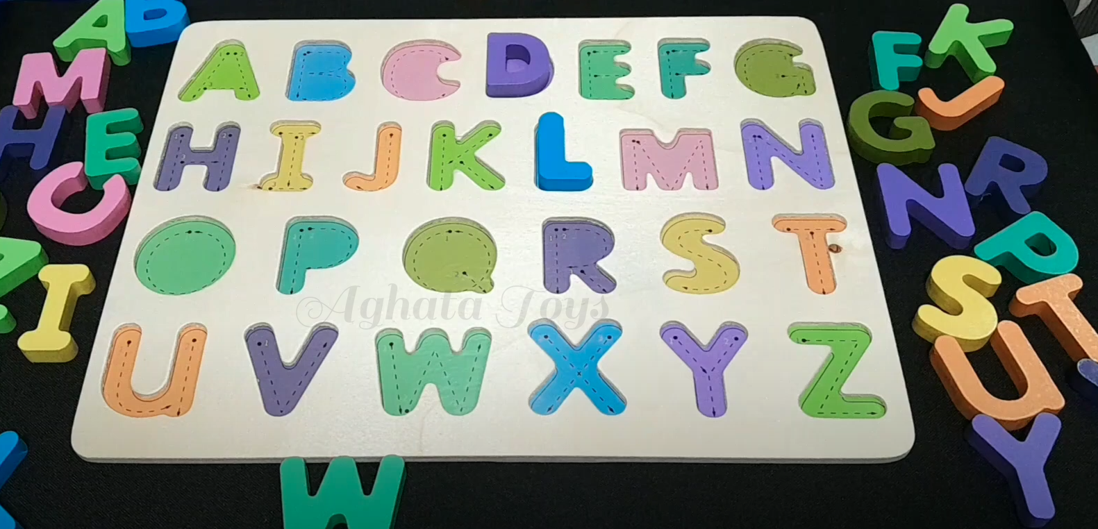 Encaixe divertido Letras 3D madeira