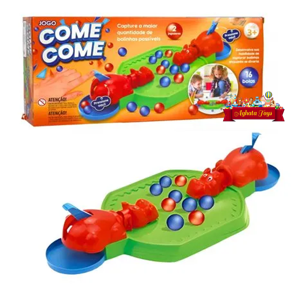 Jogo Come Come Hipopótamo Divertido Brinquedo