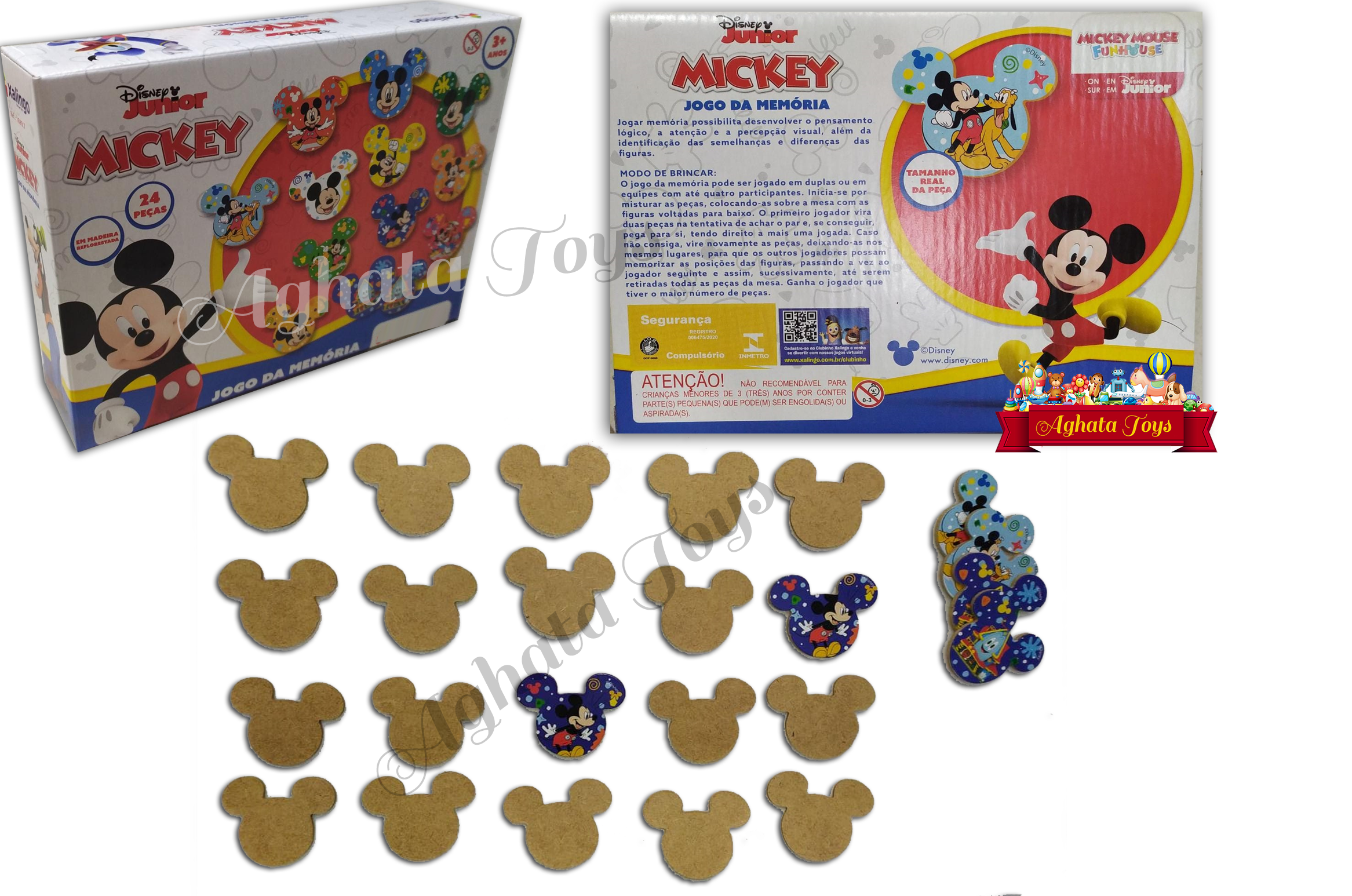 Jogo da Memória do Mickey Educativo Madeira