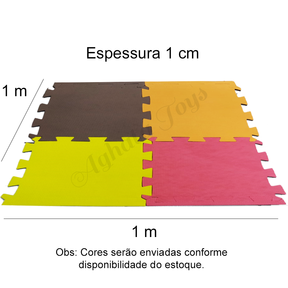 Tatame 1 metro x 1 metro espessura 1 cm