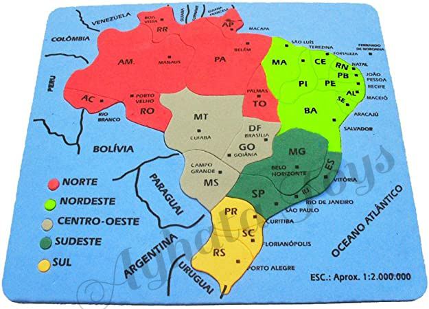 Mapa do Brasil Silk EVA