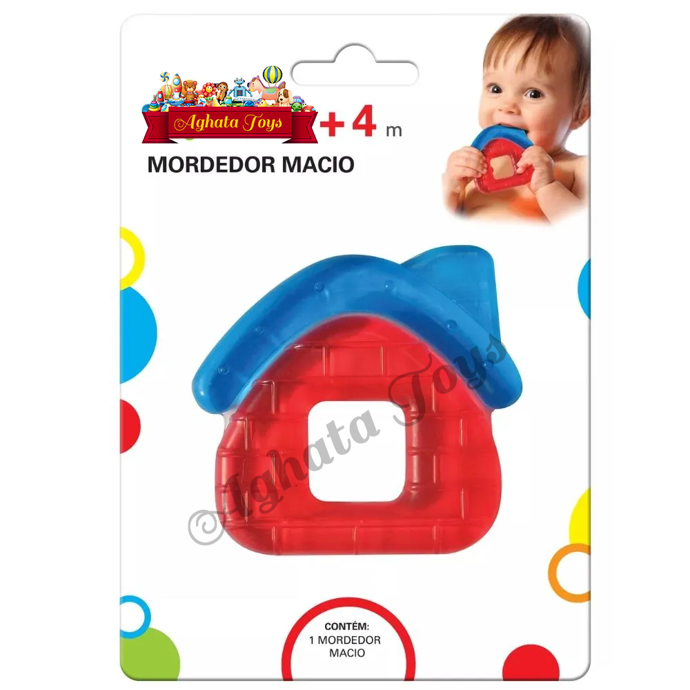 Mordedor Para Bebê Casinha De Água Gelado P/gengiva E Dente
