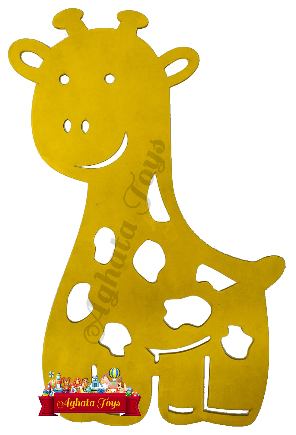Placa Decorativa Girafa 32 Cm Infantil Decoração Casa