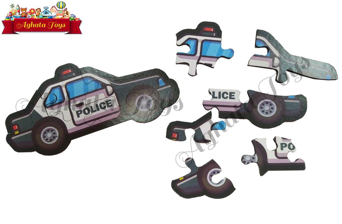 Quebra cabeça peças grandes infantil fácil Policia