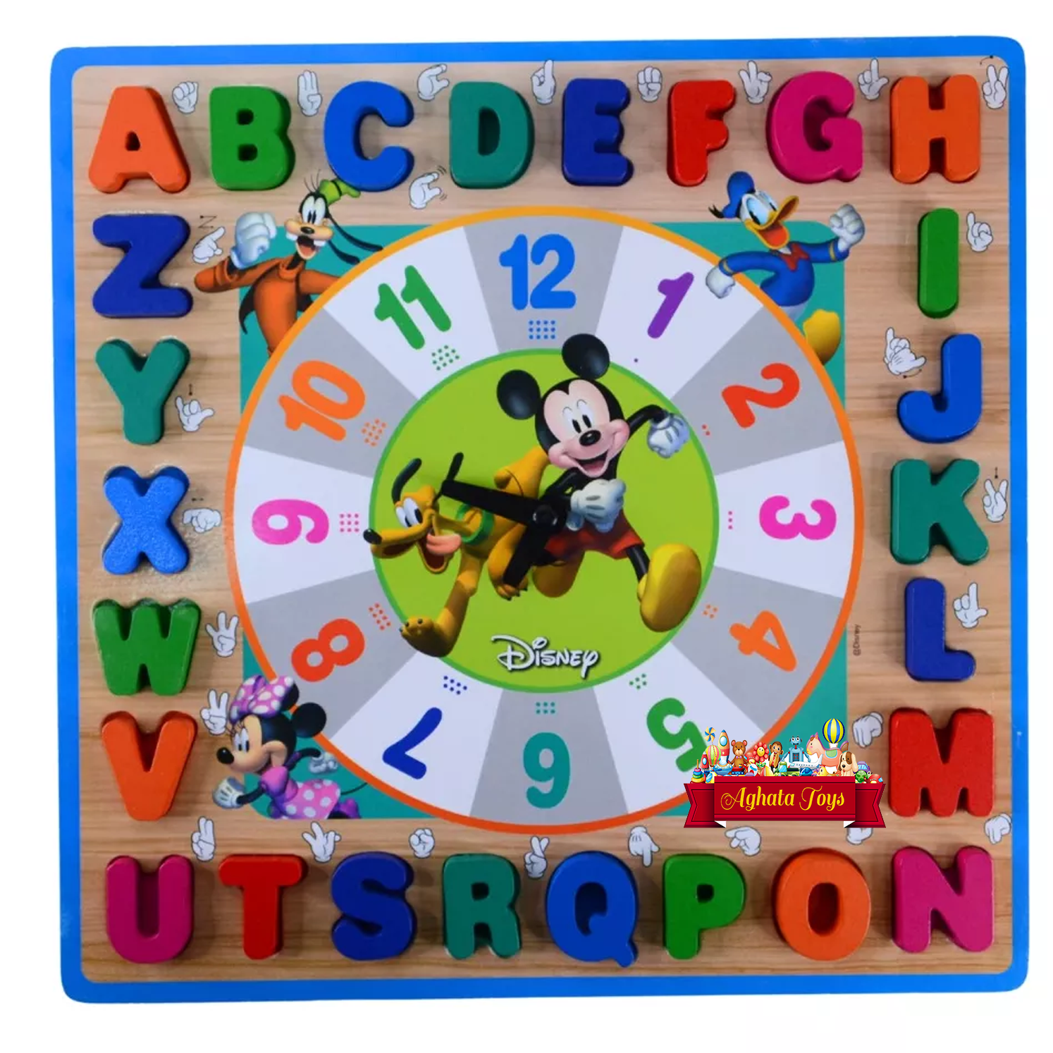 Relógio de encaixe alfanumérico Disney Mickey