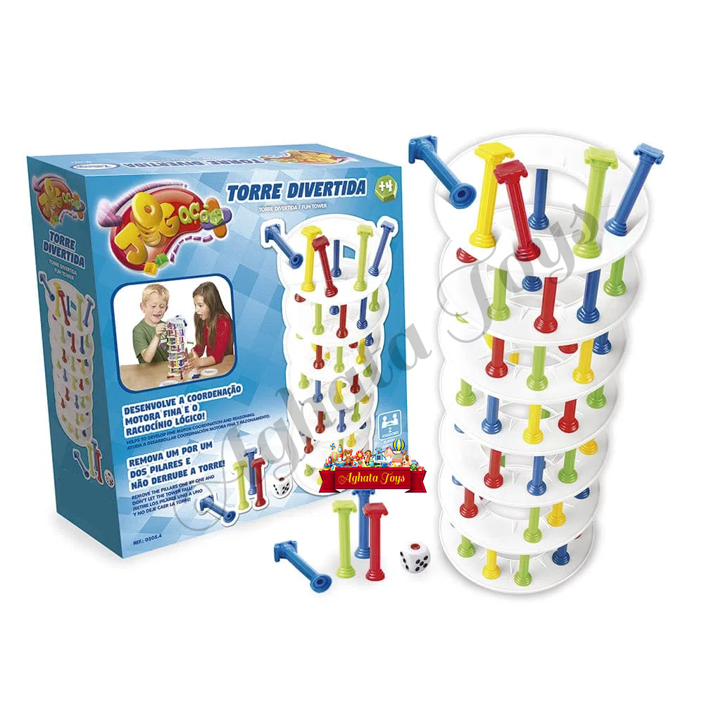 Torre Inteligente Divertida Brinquedo Coordenação Motora