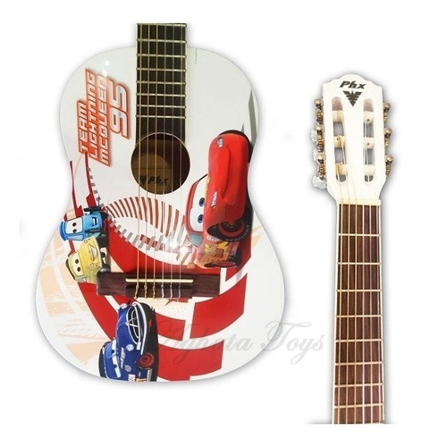 Violão Infantil Carros 6 cordas Instrumento Musical