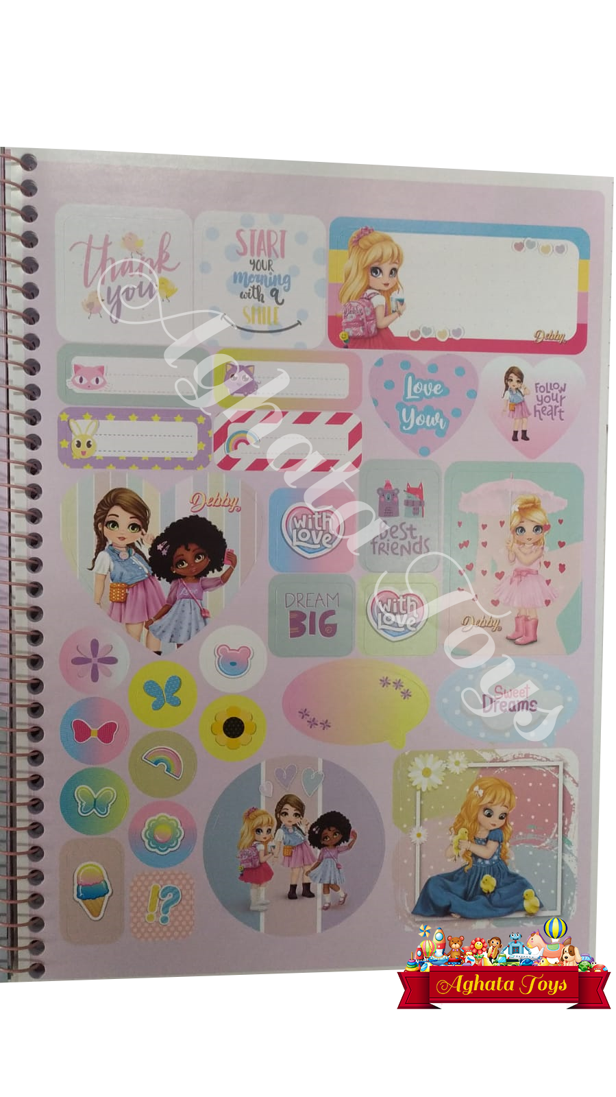 Caderno universitário Debby 80 Folhas Espiral