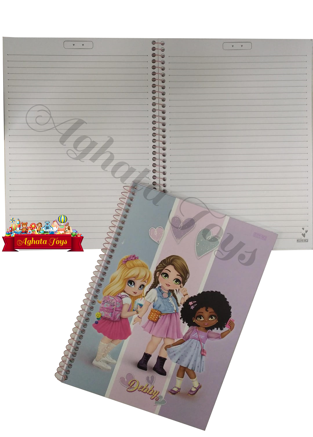 Caderno universitário Debby 80 Folhas Espiral