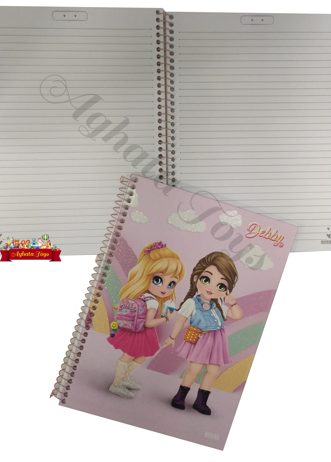 Caderno universitário Debby 80 Folhas Espiral