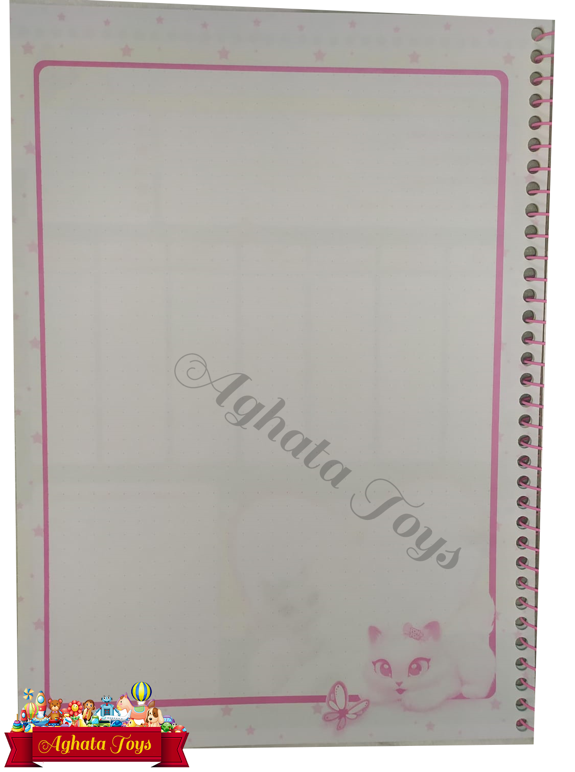 Caderno universitário Gatinha Sisi 80 Folhas Espiral
