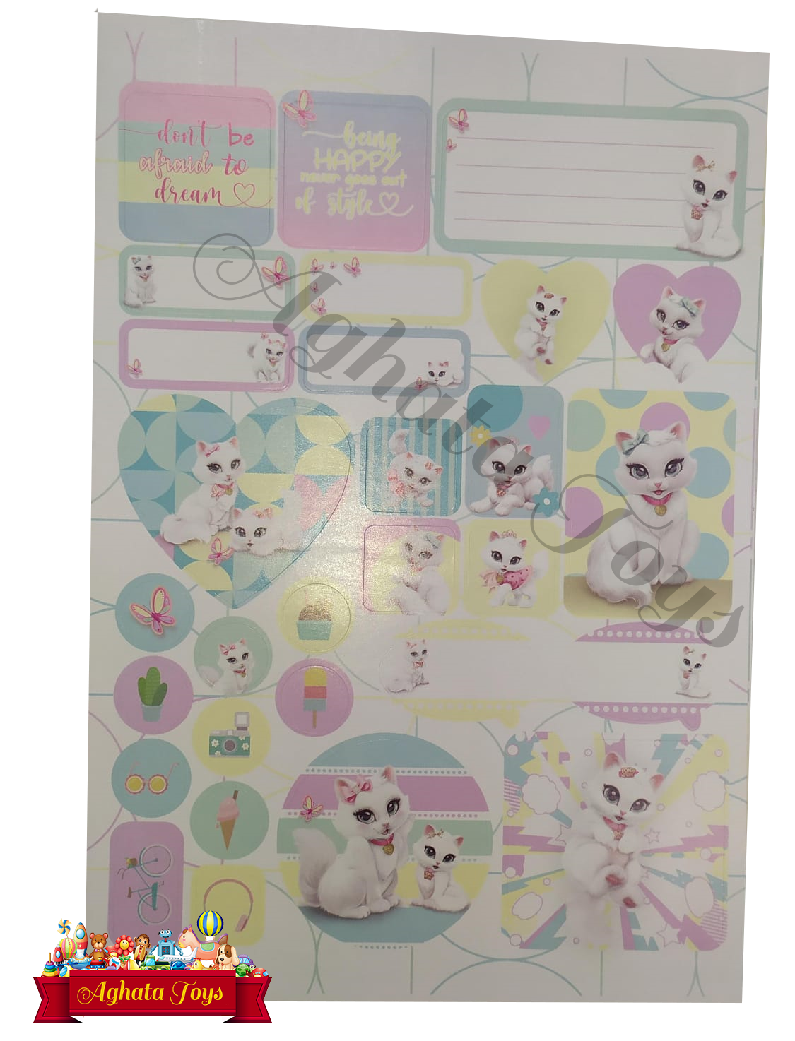 Caderno universitário Gatinha Sisi 80 Folhas Espiral