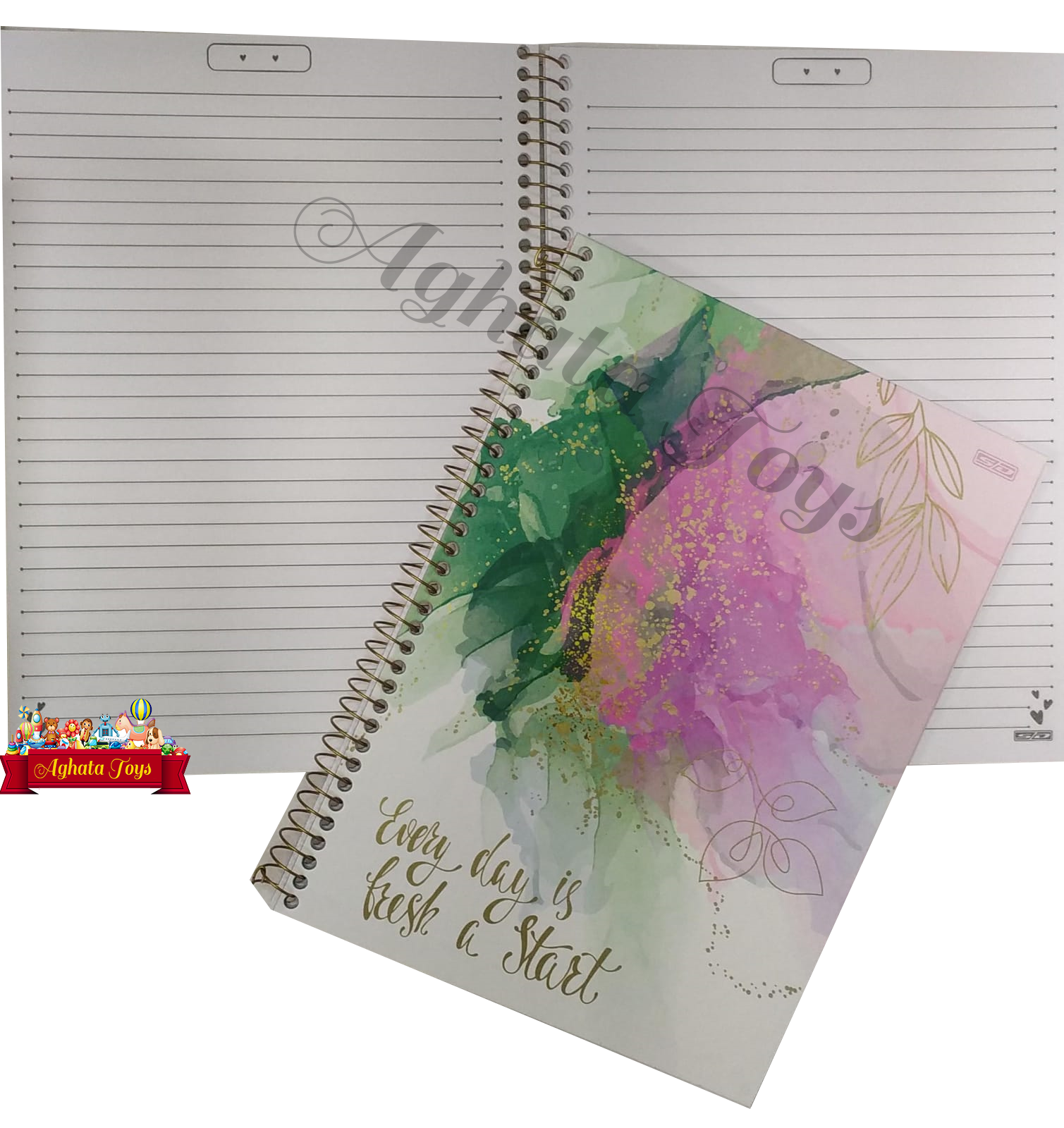 Caderno universitário Mármore 80 Folhas Espiral