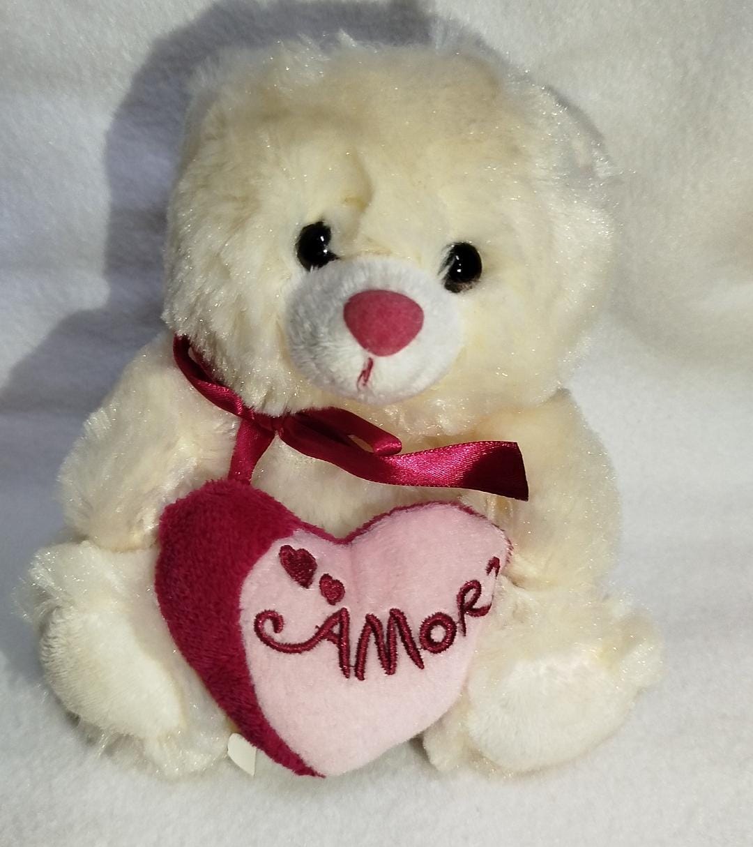 Urso De Pelúcia 16 Cm Amor Coração