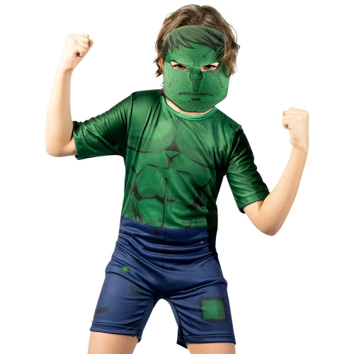 Fantasia Luxo Hulk Marvel Avengers Infantil Original Disney