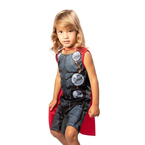 Fantasia Luxo Thor Marvel Infantil Original Disney