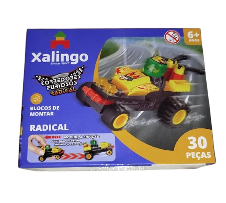 Blocos De Montar Carro a Fricção Corredores Radical