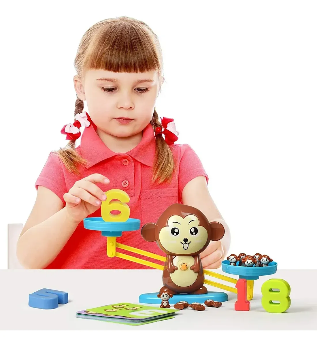 Balança Macaco Matematica Equilibrio Brinquedo