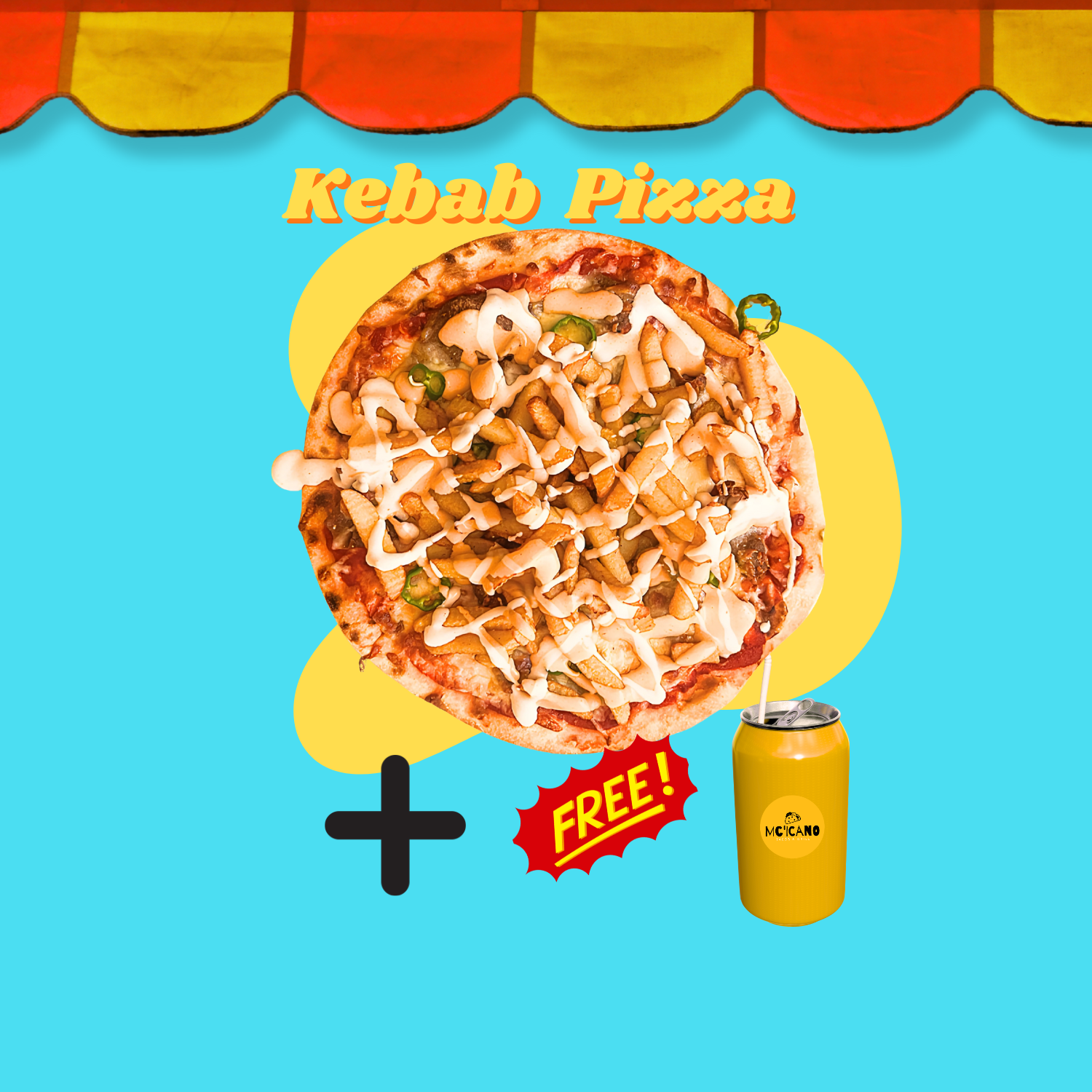 Kebab Pizza