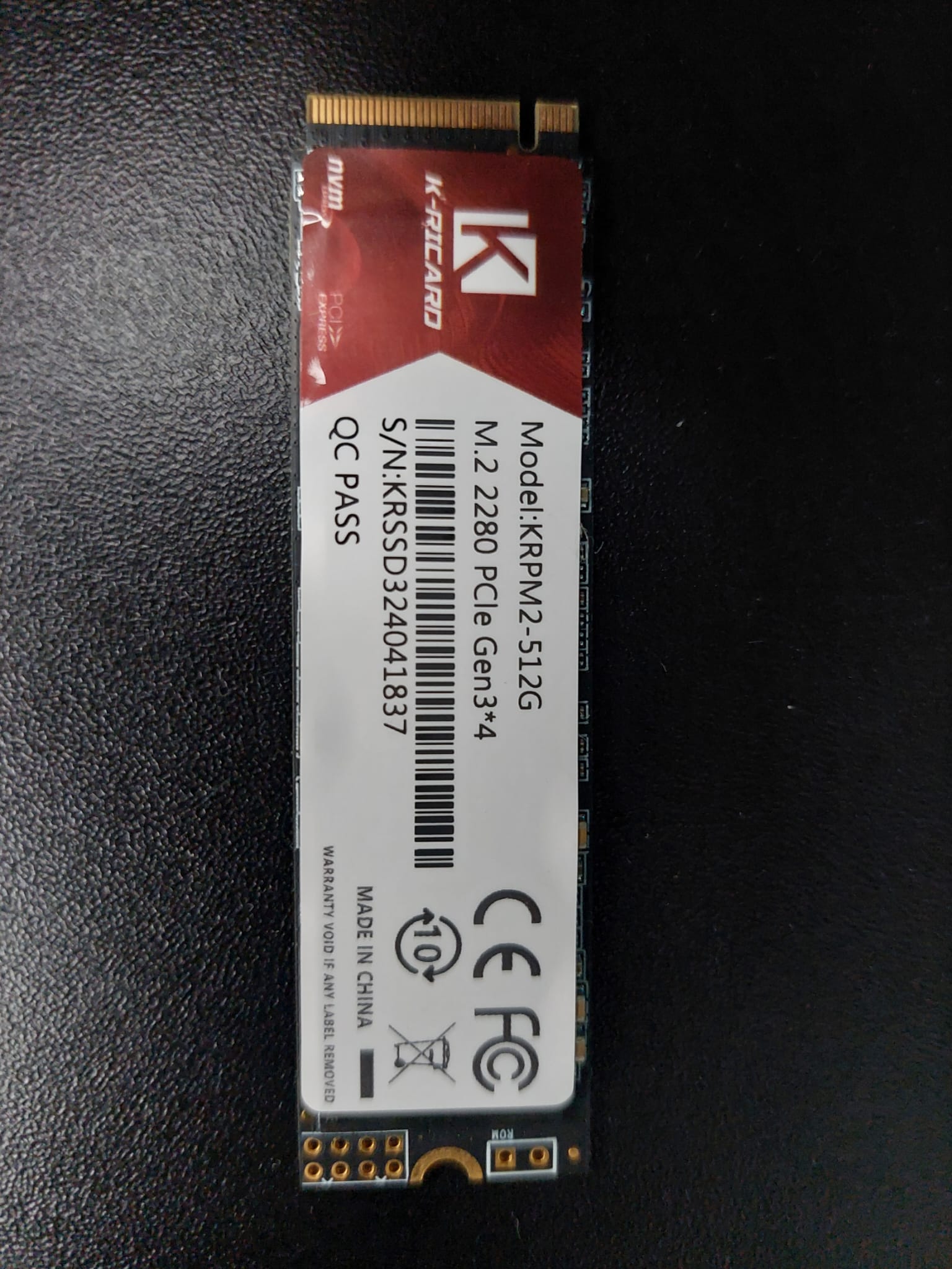 512GB M.2 2280 PCIe SSD