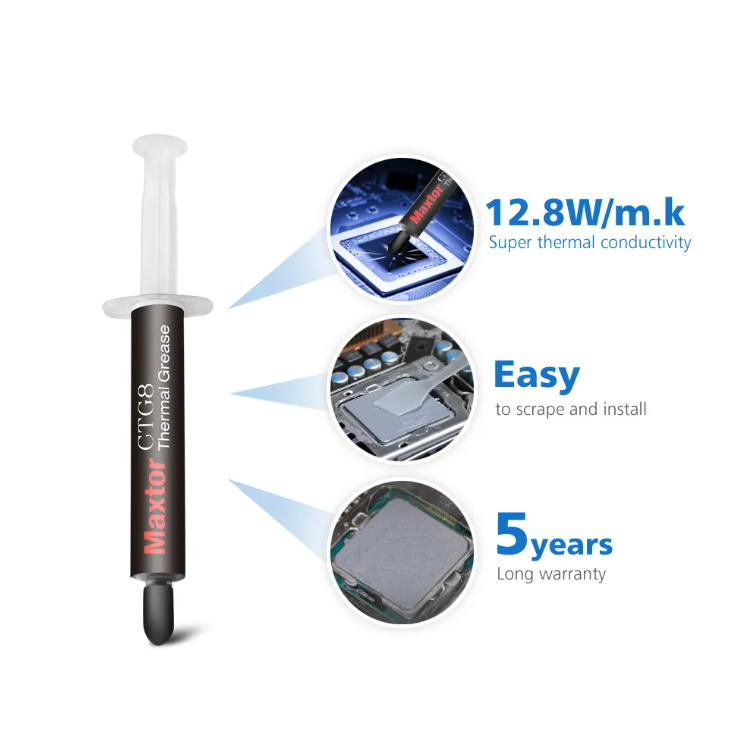 Maxtor customize thermal grease computer graphics card cooling silicone compound 4g/tube syringe thermal paste