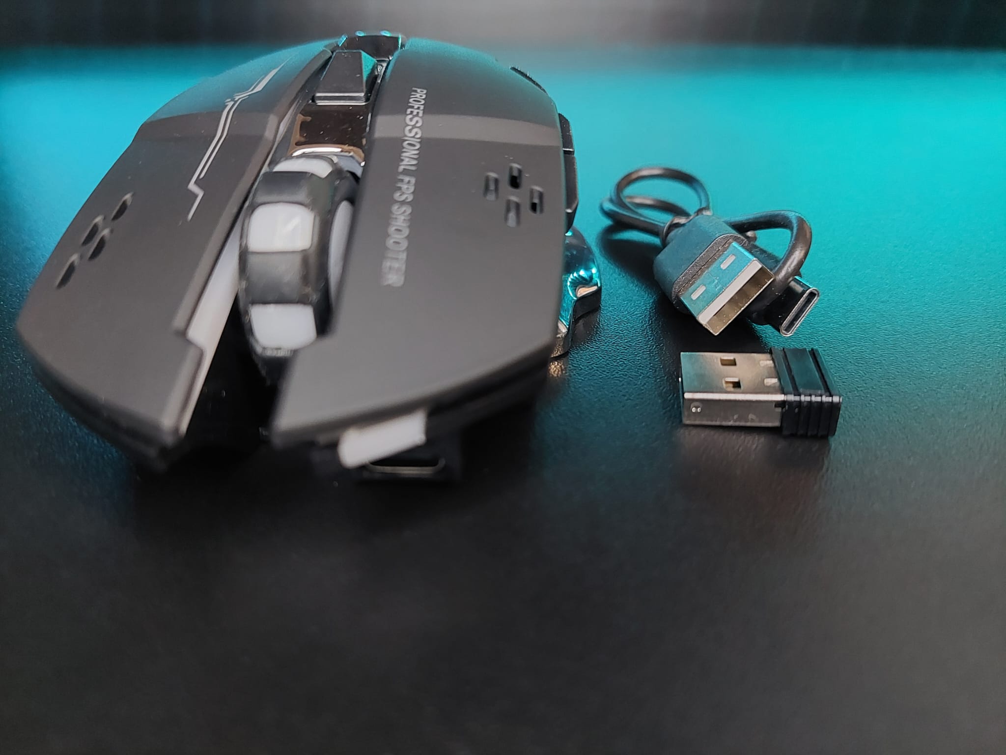 High quality mechanical gaming mouseT-Wolf Q13 2023,Charging Batery.