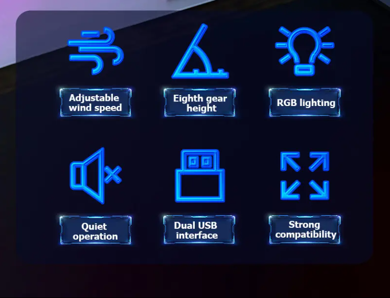 High performance A9 notebook radiator RGB Cooling artifact laptop stand computer cooling