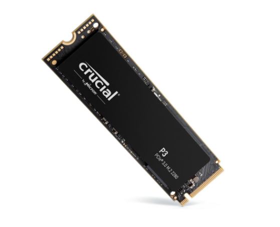 SSD|CRUCIAL|P3|500GB|M.2|PCIE|NVMe|3D NAND|Write speed 1900 MBytes/sec|Read speed 3500 MBytes/sec|TBW 110 TB|CT500P3SSD8