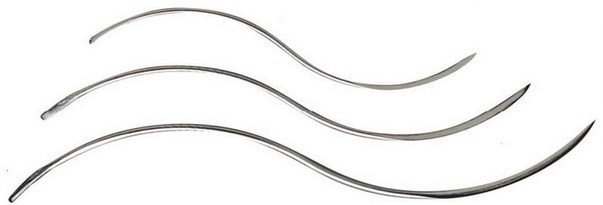 Aiguille vétérinaire en forme de S   3 Tailles