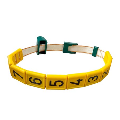 Collier en Plastique d'Identification de Vache avec Numéro 10 , 