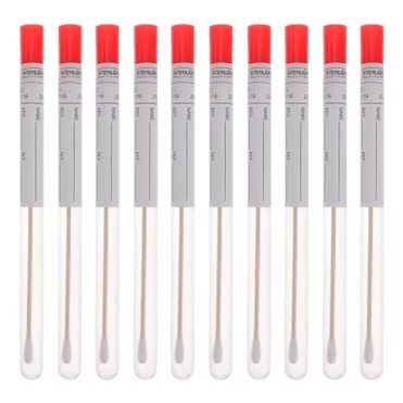 ECOUVILLON STERILE DE PRELEVEMENT TIGE BOIS OU PLASTIQUE 