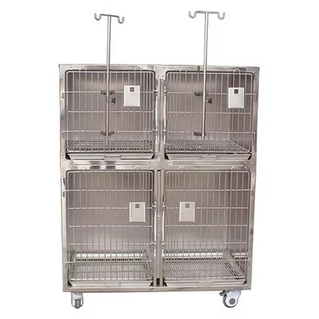 CAGE 4 COMPARTIMENTS POUR CHIEN EN INOX 304 