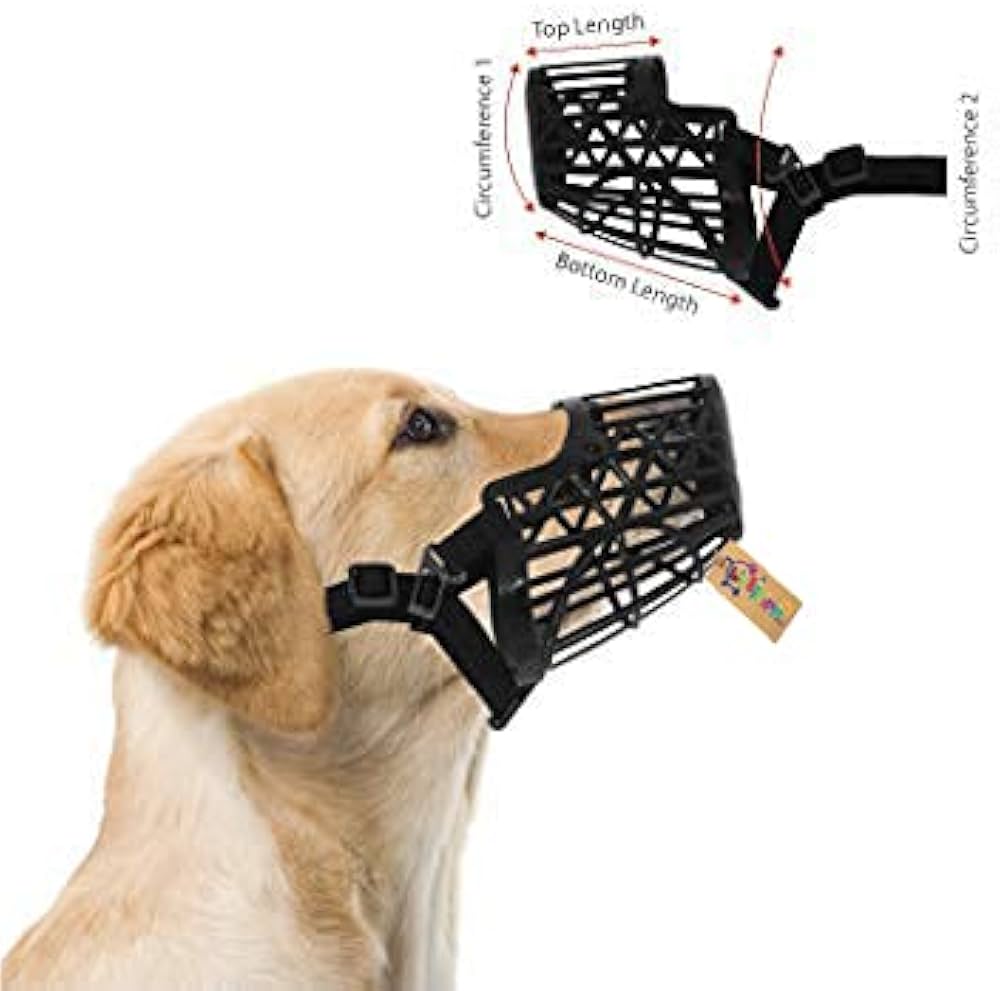 KIT 7  MUSELIERE POUR CHIEN EN PLASTIQUE  