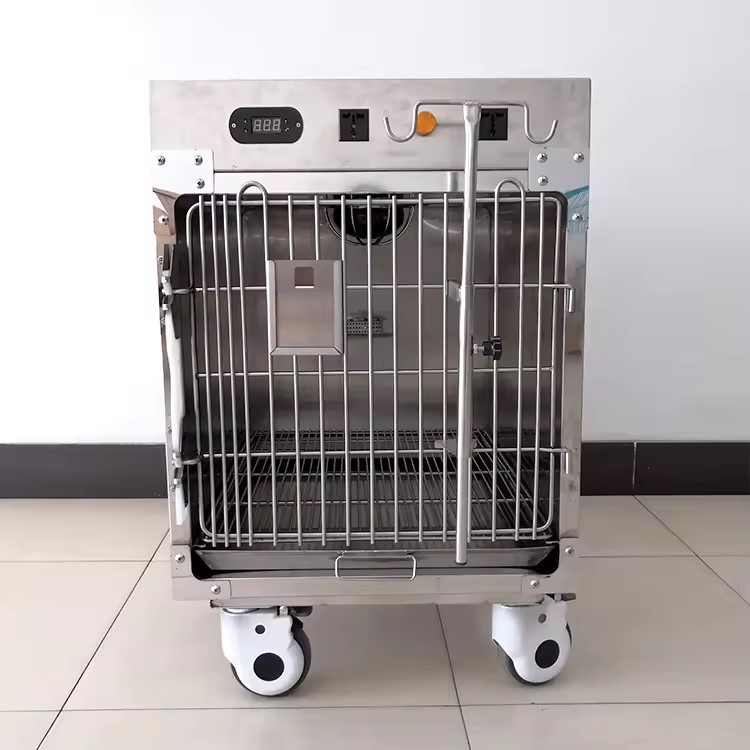 Cage à oxygène automatique pour animaux de compagnie