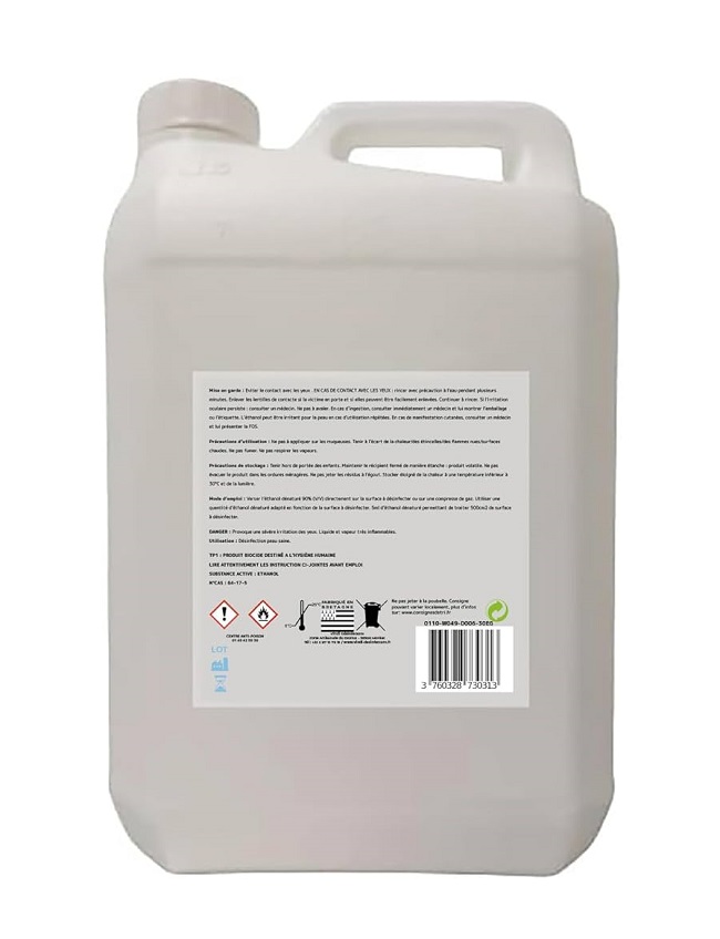 ALCOOL A BRULER 5 LITRES 