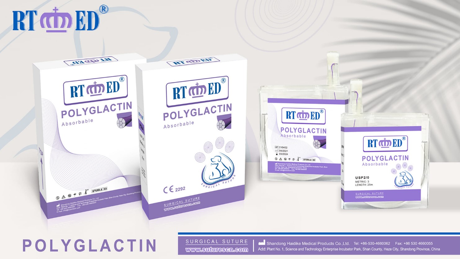 FIL DE SUTURE PGA EN CASSETTE 