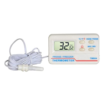 Thermomètre  numérique de réfrigérateur ,de congélateur avec sonde, 