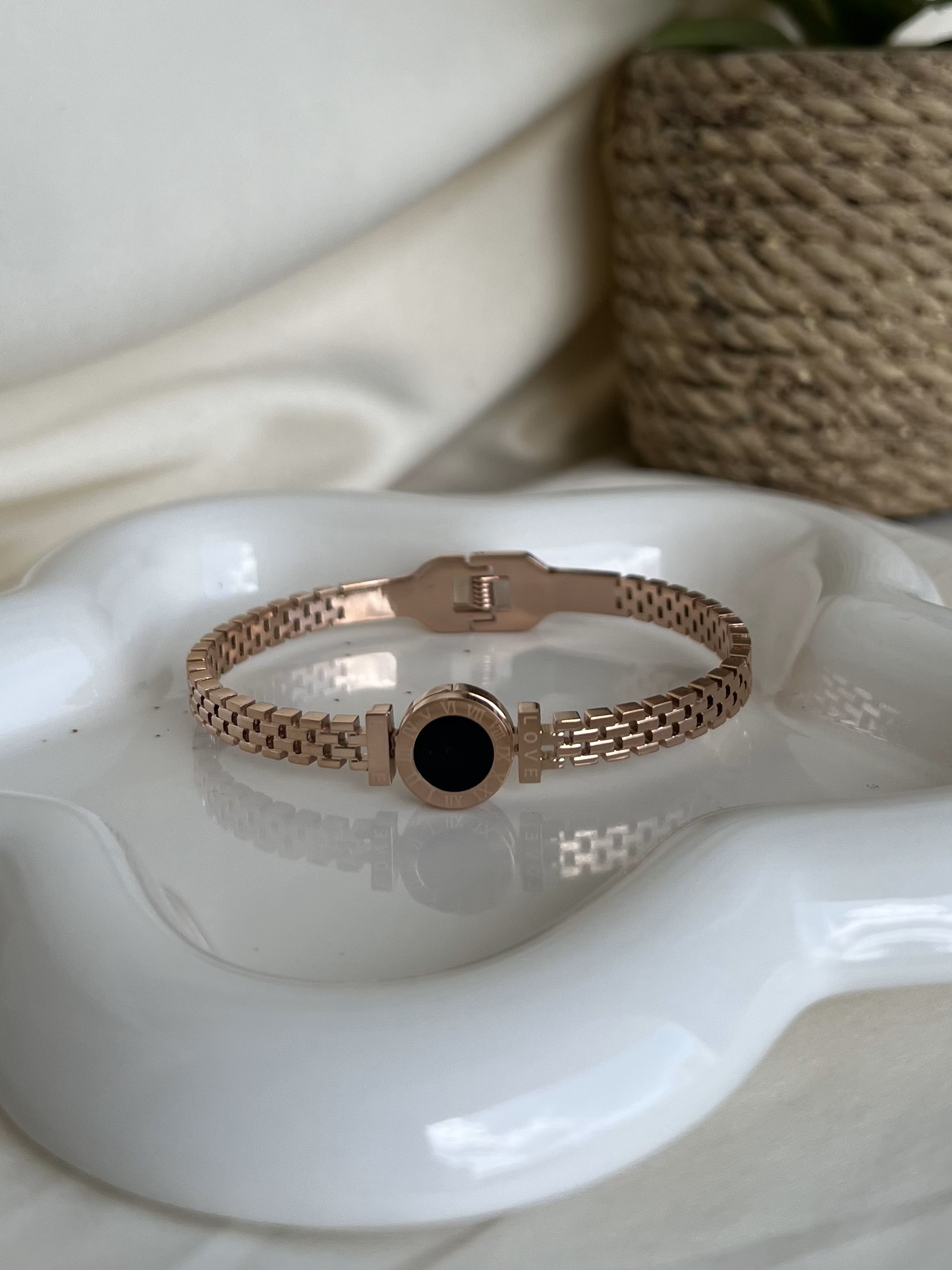 Brazalete Oro Rosa Love