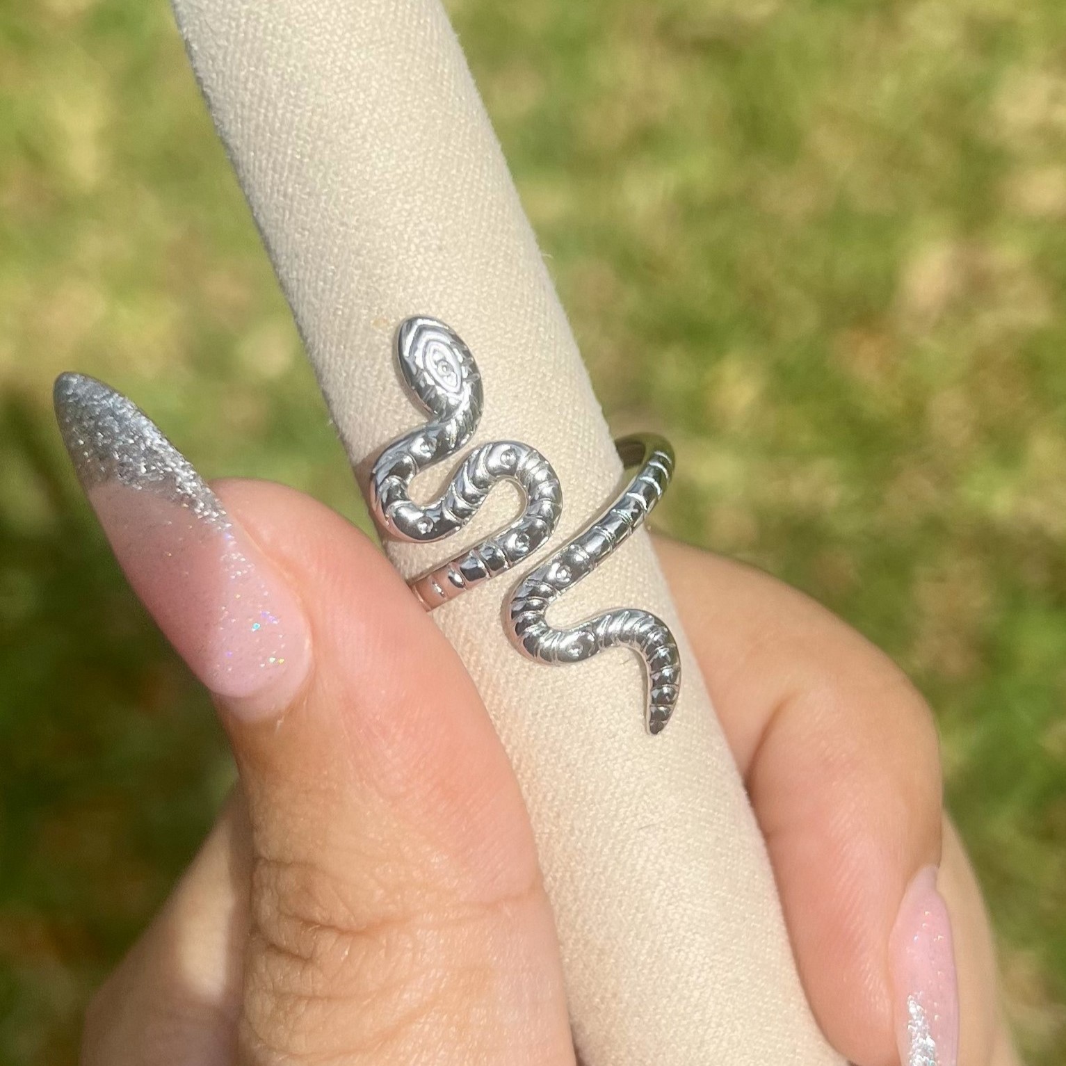 Anillo Snake Plateado