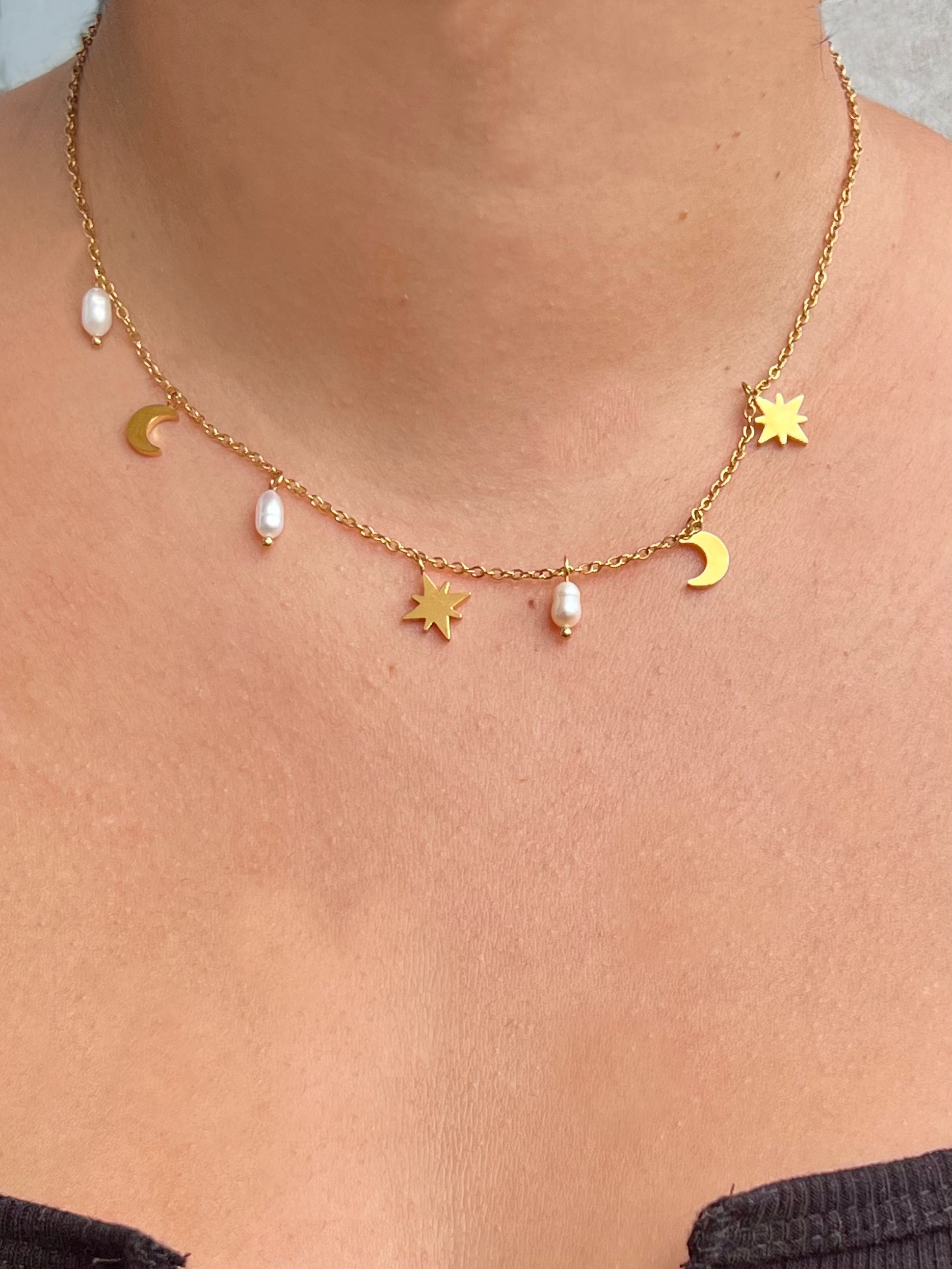 Collar Luna & Estrellas